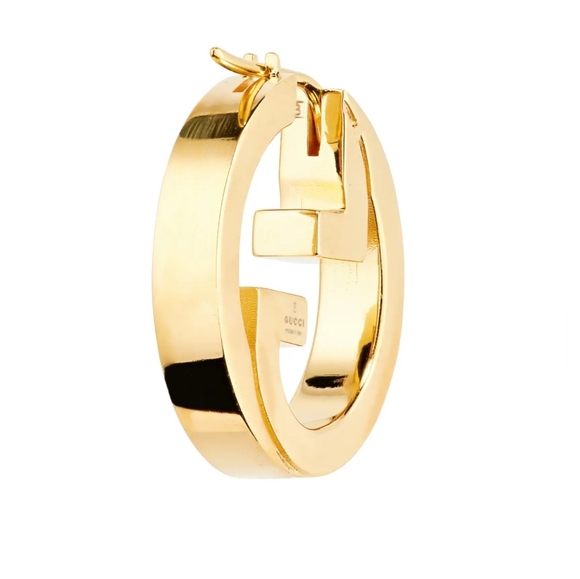 📣SOLD!! Gucci pink blondie hoop earrings - Picture 3 of 5